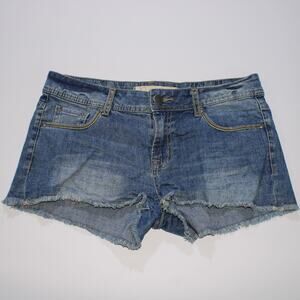 Jay Jays Medium Wash Booty Shorts With Light Fraying  In great condition